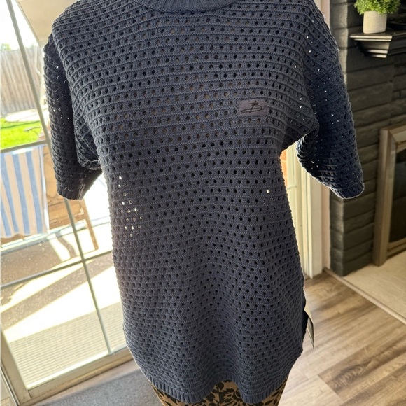 Navy Blue mens Knit Top large nwt - Picture 3 of 9